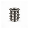 RAMPA SKD30 Threaded Insert 10mm M5 12mm Stainless Steel – front view; 1.4305 / 1.4301, Hex 5 mm, 9 bore, Application Wood fastening and furniture assembly