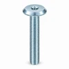 RAMPA KF 6 x 100 mm M6 Flat Head Steel Silver Zinc Hex 4 mm Screw - Front