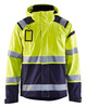 BLAKLADER 4987 Mens High Vis Yellow /Navy Blue Jacket with Reflective Tape and Full Zip designed for all-day comfort and safety.