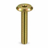 RAMPA KF Bolt Flat Head M10 60mm Hex 6 mm Steel Yellow Zinc – front view; 8.8, Application Furniture and joinery fastening, Features Strength class 8.8, Mounting Type Screw-in