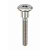 RAMPA KFS 6 x 70 mm M6 Flat Head Steel Nickel Plated Hex 5 mm Screw - Front
