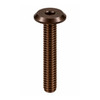 RAMPA KF 6 x 110 mm M6 Flat Head Steel Brown Coated Hex 4 mm Screw - Front