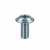 RAMPA TXSR Furniture Connector M4 10mm Silver Zinc – front view; Steel, Application Cabinet and furniture connecting systems, Suitable Materials wood;furniture panels;metal hardware