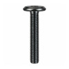 RAMPA KF Bolt Flat Head M6 16mm Hex 4 mm Steel Black Zinc – side view; 6 diameter, Application Furniture and joinery fastening, Mounting Type Screw-in, Suitable Materials wood;furniture panels;metal hardware
