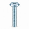 RAMPA KF 10 x 100 mm M10 Flat Head Steel Silver Zinc Hex 6 mm Screw - Front