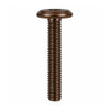 RAMPA KF Bolt Flat Head M6 25mm Hex 4 mm Steel Brown Coated – side view; 6 diameter, Application Furniture and joinery fastening, Mounting Type Screw-in, Suitable Materials wood;furniture panels;metal hardware