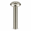 RAMPA KF Bolt Flat Head M6 12mm Hex 4 mm Steel Nickel Plated – front view; 6 diameter, Application Furniture and joinery fastening, Mounting Type Screw-in, Suitable Materials wood;furniture panels;metal hardware