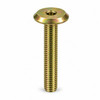 RAMPA KF 10 x 120 mm M10 Flat Head Steel Yellow Zinc Hex 6 mm Screw - Front