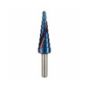 BOHRCRAFT 1767 HSS Step Drill 12mm – front view; 4-12mm, Application Drilling, Cutting Teeth Step Geometry, Features Spiral Flute