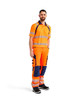 When moisture control matters, the BLAKLADER Shirts in High Vis Orange / Navy Blue offers moisture-wicking UV Protection and a resilient Polyester construction, balancing comfort and durability for electricians.