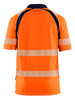 BLAKLADER Polyester High Vis Yellow  Polo Shirt  designed for outdoor work, this functional polo features segmented reflective tape and strategically placed mesh panels for optimal moisture wicking and UV protection.