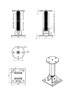 PITZL Post Base PTP INCLINE offers adjustable heights and robust support with a maximum tension capacity of 50.0 kN.
