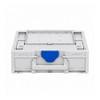 TANOS M137 Systainer3 Lid Compartment Empty Light Grey Signal Blue Catch; Lid Compartment – product display image; Application Tool / Equipment Storage / Transport