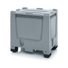 AUER Big Box Silver Grey with Hinge Lid — BBG 86 SA – product display image; HD-PE, 60 wide, 93 high, Application Bulk Storage & Transport