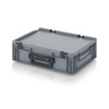 AUER Euro Container Cases Silver Grey HG 2GL — ED 43/12 HG 2GL – product display image; Plastic, 30 wide, 13.5 high, Application Storage & Transport