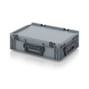 AUER Euro Container Cases Silver Grey HG 3G — ED 43/12 HG 3G – product display image; Plastic, 30 wide, 13.5 high, Application Storage & Transport