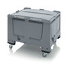 AUER Big Box Silver Grey with SA / SC Locking System — BBG 1210R SASC – product display image; HD-PE, 100 wide, 93 high, Application Bulk Storage & Transport