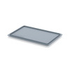 AUER Place-on Lids for Euro Containers Silver Grey — DE 32 – product display image; Plastic, 20 wide, Application Storage & Transport