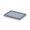 AUER Place-on Lids for Euro Containers Silver Grey — DE 215 – product display image; Plastic, Application Storage & Transport