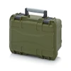 AUER CP Protective Case Olive Green 30mm x 22.3mm – side view; Plastic, Application Tool & Parts Storage