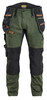 BLAKLADER Trousers | 1970 Craftsman Forest Green / Rust Trousers with Holster Pockets and Kneepad Pockets in Cordura with Stretch BLAKLADER Trousers | 1970 Craftsman Forest Green / Rust Trousers with Holster Pockets and Kneepad Pockets in Cordura with Stretch