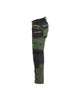 BLAKLADER Trousers | 1970 Craftsman Forest Green / Rust Trousers with Holster Pockets and Kneepad Pockets in Cordura with Stretch BLAKLADER Trousers | 1970 Craftsman Forest Green / Rust Trousers with Holster Pockets and Kneepad Pockets in Cordura with Stretch