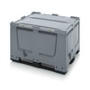 AUER Big Box Silver Grey with SA / SC Locking System — BBG 1210K SASC – product display image; HD-PE, 100 wide, 83 high, Application Bulk Storage & Transport