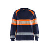 BLAKLADER Cotton Navy Blue  Pullover  for Cabinet Makers that have Reflective Tape  available in Australia and New Zealand