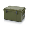 AUER CP Protective Case Olive Green 60mm x 44.3mm – side view; Plastic, Application Tool & Parts Storage