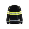 BLAKLADER Pullover  3409  with  for BLAKLADER Pullover  | 3409 Womens Black   / High Vis Yellow Pullover with Reflective Tape Cotton that have  available in Australia and New Zealand