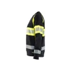 BLAKLADER 3409 High Vis Sweater Black / Hi-Vis Yellow (Women) in Cotton French Terry 320 gsm – alternate side view; Application Craftsman, Holster Pockets false, Features Hi-vis panels; Wide reflectors