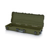 AUER CP Protective Case Olive Green 40mm x 16.8mm – front view; Plastic, Application Tool & Parts Storage