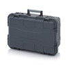 AUER CP Protective Case Anthracite Grey 40mm x 27.8mm – side view; Plastic, Application Tool & Parts Storage