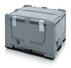 AUER Pallet Container | BBG 1210K SASC Lockable Pallet Container in Silver Grey  with 3 Skids