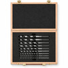 FAMAG 1410 Auger Bit Set 6-22mm 6mm; 8mm; 10mm; 12mm; 14mm; 16mm; 18mm; 22mm – product display image; Lewis, Application Deep Wood Drilling, Connection Type Hex, Cutting Teeth Self-Feeding Threaded Point