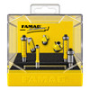 FAMAG 3101 Router Bit Set – product display image; Tungsten Carbide, TCT, Application Routing, Suitable Materials wood