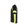 BLAKLADER 3523 High Vis T-Shirt Black / Hi-Vis Yellow (Men) in Cotton Single Jersey 180 gsm – alternate side view; Features 100% cotton; Hi-vis panels; Extended back