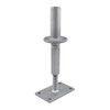 PITZL 10930 Post Base M24 Height Adjustable 255mm High Pipe Upper Connection – product display image; Steel, Application Timber Construction, Range PTP easy