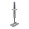PITZL 10930 Post Base M24 Height Adjustable 305mm High Pipe Upper Connection – product display image; Steel, Application Timber Construction, Range PTP easy
