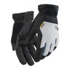 BLAKLADER 2880 Winter Glove Black / Silver in Polyester – product display image; Features Durable synthetic leather; Touch function on index finger knuckle; Light lined; Good fingertip sensitivity