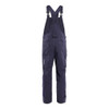 BLAKLADER 2617 Bib Overall Navy Blue (Men) in Inherent Flame-Resistant Ripstop with Kneepad Pockets – front view; Holster Pockets false, Kneepad Pockets true, Features Inherent flame resistant; PFAS free; Reflective details