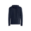 BLAKLADER 3417 Hoodie Dark Navy Blue (Men) in UV-Protective Stretch Polyester Jacquard Knit – front view; Features Functional knitted; Moisture wicking; Stretchy; UV protected