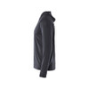 BLAKLADER 3417 Hoodie Mid Grey (Men) in UV-Protective Stretch Polyester Jacquard Knit – alternate side view; Features Functional knitted; Moisture wicking; Stretchy; UV protected