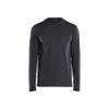 BLAKLADER 3417 Hoodie Mid Grey (Men) in UV-Protective Stretch Polyester Jacquard Knit – product display image; Features Functional knitted; Moisture wicking; Stretchy; UV protected