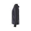 BLAKLADER 3417 Hoodie Mid Grey (Men) in UV-Protective Stretch Polyester Jacquard Knit – alternate side view; Features Functional knitted; Moisture wicking; Stretchy; UV protected