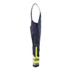 BLAKLADER 2890 Multinorm Bib Overall Navy Blue / Hi-Vis Yellow (Men) in Inherent Flame-Resistant Ripstop with Kneepad Pockets – side view; Holster Pockets false, Kneepad Pockets true, Features Inherent flame resistant; Antistatic quality; CORDURA® r…