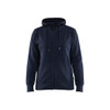 BLAKLADER 3395 Craftsman Hoodie Dark Navy Blue (Women) in Cotton French Terry 320 gsm – product display image; Holster Pockets false, Features Soft, brushed inner; Kangaroo pocket