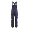 BLAKLADER 2618 Bib Overall Navy Blue in Inherent Flame-Resistant Ripstop with Kneepad Pockets – front view; Holster Pockets false, Kneepad Pockets true
