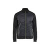 BLAKLADER 3418 Shirt Black / Hi-Vis Yellow (Men) in Polyester Pique Fleece – product display image; Features Soft, brushed inner