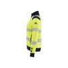 BLAKLADER 3471 Multinorm Sweater Hi-Vis Yellow / Navy Blue (Women) in Inherent Flame-Resistant Fleece – alternate side view; Features Inherent flame resistant; Antistatic quality; Ideal second layer; Soft, brushed inner